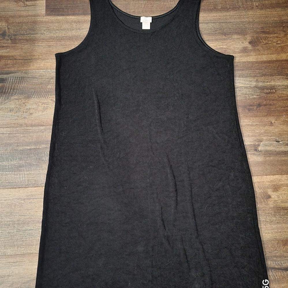 Black Sleeveless Sheath Midi Dress - Picture 8 of 12